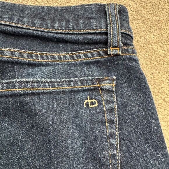 Rag & Bone Standard Issue Fit 2 Slim Selvedge Denim Jeans Mens 30 Button Fly L27 - Picture 9 of 16